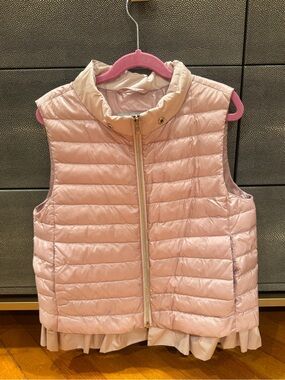 Herno Light Pink Quilted Puffer Vest - Girls size 12